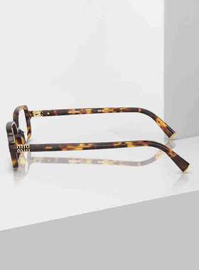 缪缪窄框复古板材书呆子款墨镜