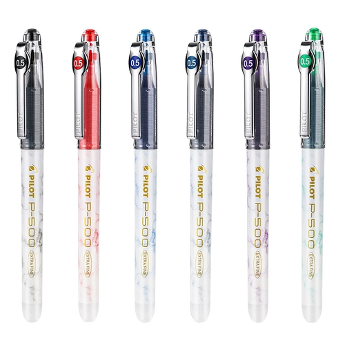[Автономное управление] Гелевая ручка Pilot P500, золотая этикетка, большая емкость, 0,5 мм, шариковая ручка для студенческого экзамена, черная ручка, синяя, синяя, черная, прямая жидкая игольная ручка, водяная ручка для коррекции учителя