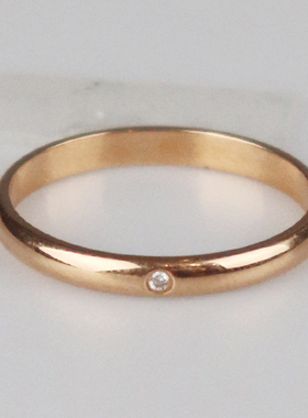 【自营】中古9.5新Cartier(卡地亚)1895戒指750玫瑰金59号