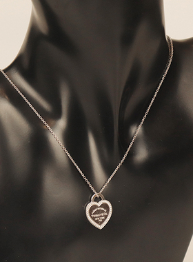 【自营】中古「9.5新」TIFFANY(蒂芙尼)HEART TAG钻石项链750白金