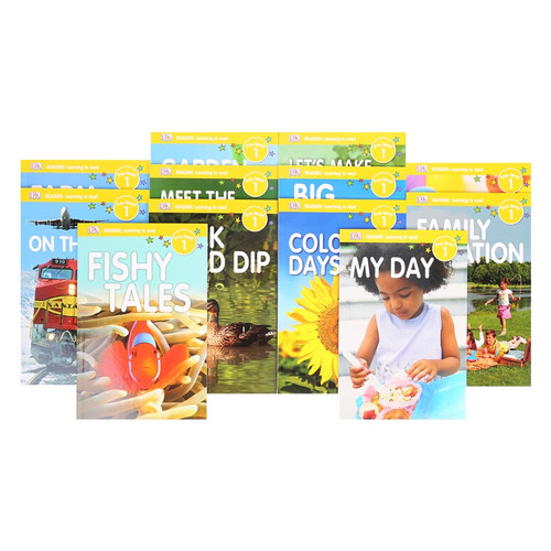 【自营】DK百科启蒙分级读物12册盒装3套英文原版DK Reader Read and Learn Pre-Level 1儿童科普图画故事书 亲子共读英语课外读物 - 图1