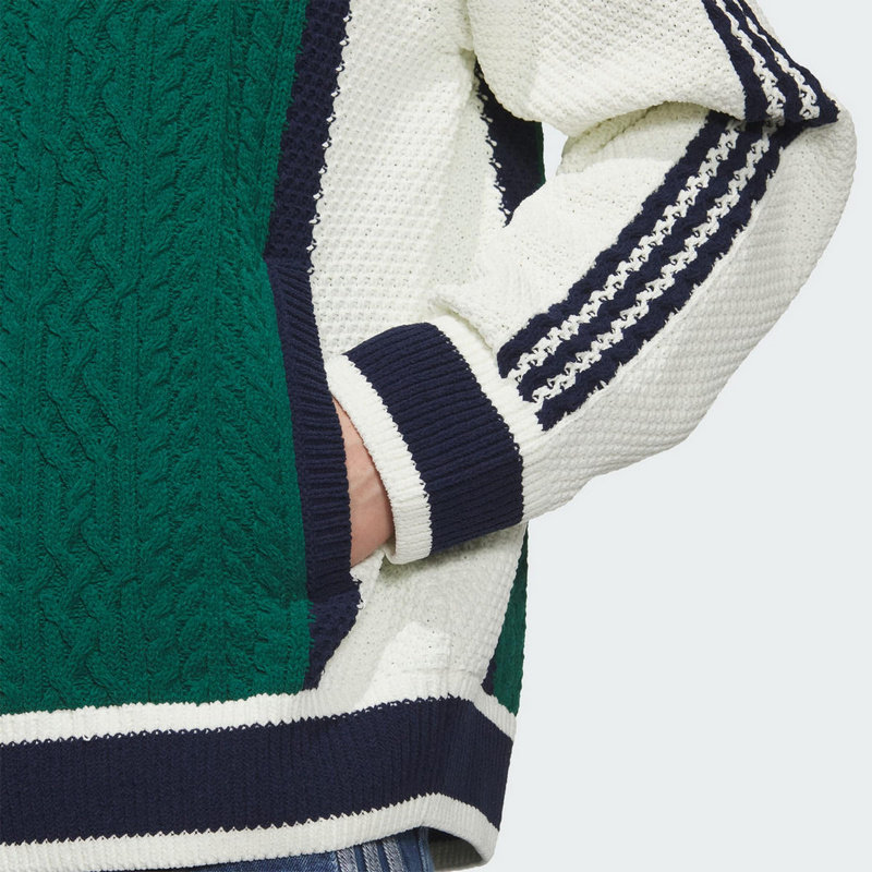 【自营】Adidas阿迪达斯男子三叶草复古休闲运动宽松针织衫KS5962,淘宝优惠券,粉丝福利购,淘宝优惠卷