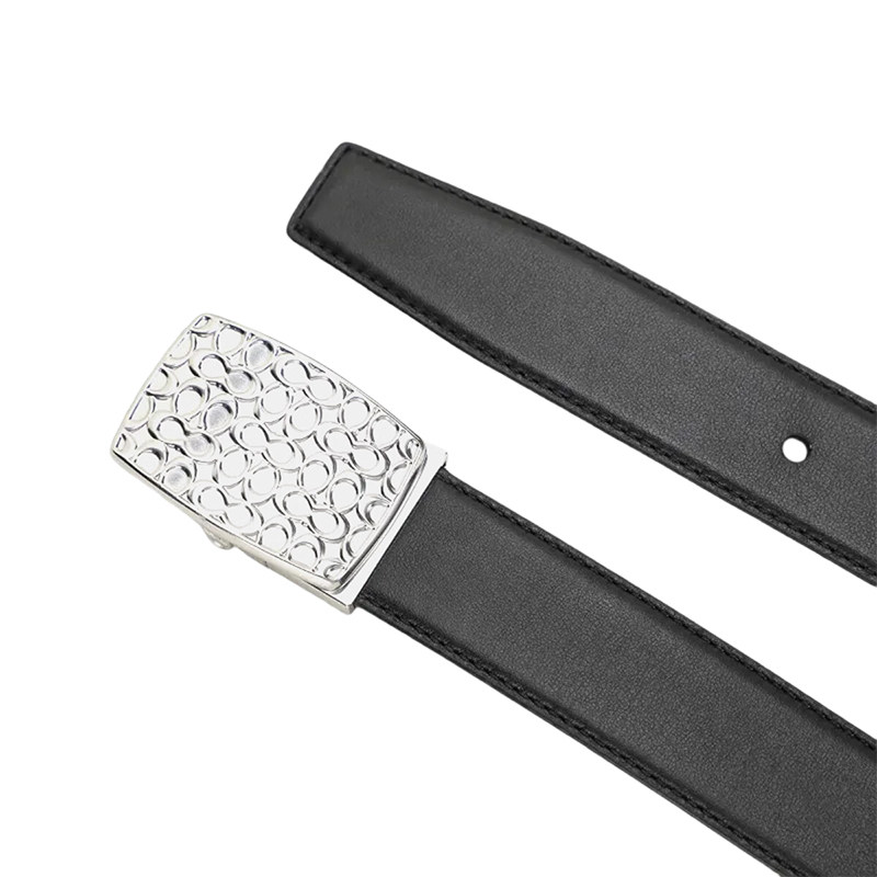 【自营】COACH 蔻驰 男士 纯色设计人造革 腰带皮带 CQ080 AQ0