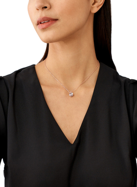 阿玛尼魔方LOGO女士项链