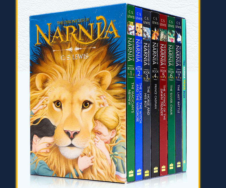 【自营】新版纳尼亚传奇8册 英文原版小说The Chronicles of Narnia青少年英语奇幻文学 CS LewisThe Lion The Witch The Wardrobe - 图1