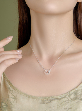 【自营】daisy beauty新中式郁金香平安扣项链女国潮花卉锁骨链