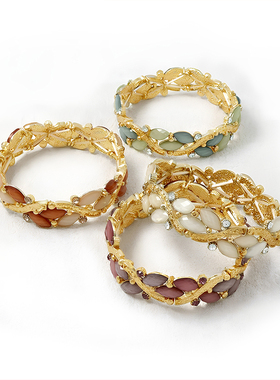 OSEWAYA复古花朵设计师款手镯