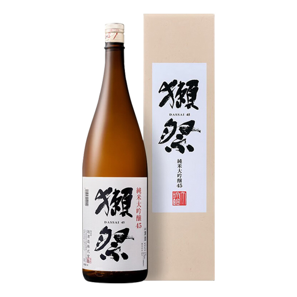 獭祭45带盒四割五分纯米大吟酿清酒1.8升