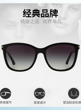 【自营】ARMANI阿玛尼方形女防晒太阳镜男款女夏潮流0EA4060F