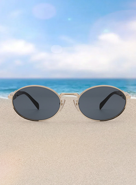 【自营】PRADA/普拉达男女同款太阳镜金属飞行员墨镜OPR65ZS