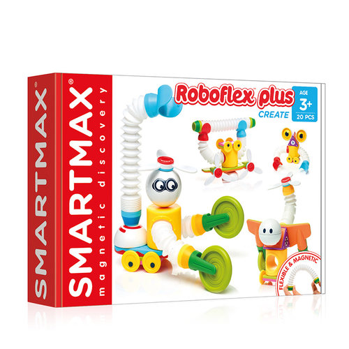 【自营】比利时SMARTMAX小小机器人加强版磁力棒礼物 20PCS 3岁+ - 图0