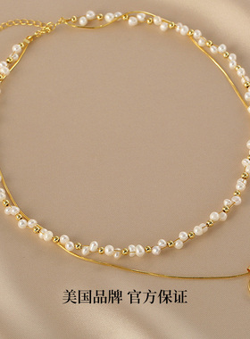 Idokawa巴洛克淡水珍珠叠戴项链