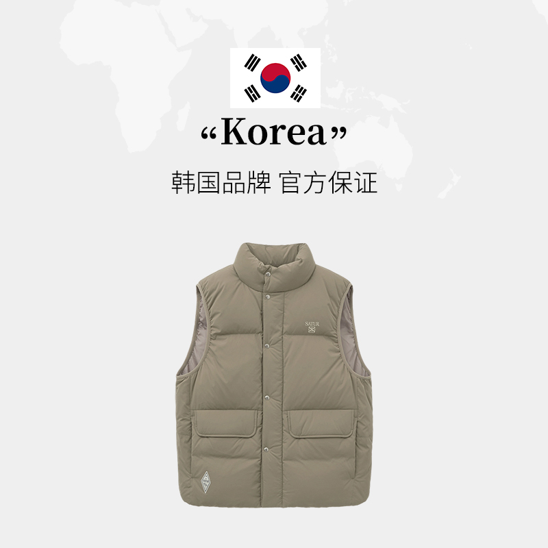 【自营】SATUR ARCHIVE2025冬季夹克外套工装式羽绒马甲情侣棉服 - 图0