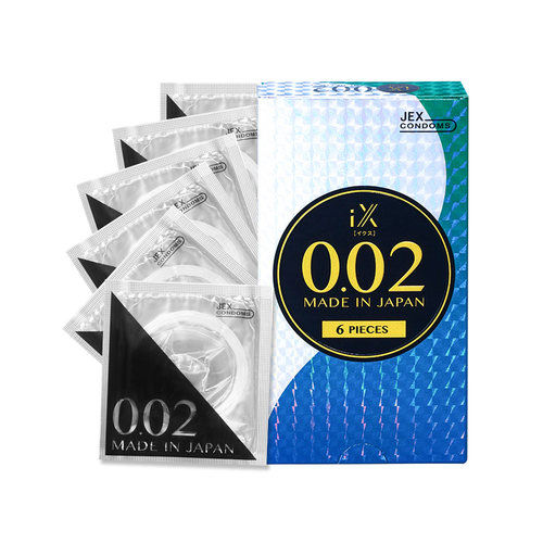 【自营】JEX捷古斯002情趣玩具避孕套超薄套套6片装日本男士专用 - 图0