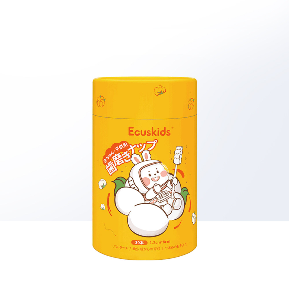 【自营】ecuskids婴儿口腔清洁器纱布舌苔棒清洁刷舌苔神器 - 图1