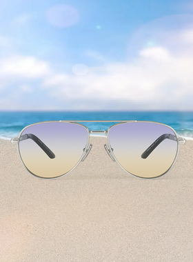 【自营】PRADA/普拉达男款太阳镜金属双梁飞行员墨镜OPRA54S