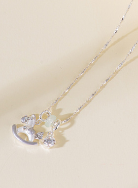 【自营】VITARING项链女天然珍珠叠带锁骨链马年限定小众设计新年