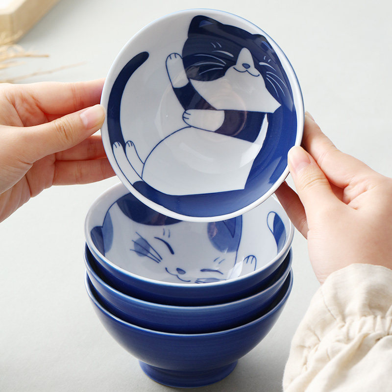 【自营】美浓烧日本进口陶瓷卡通系列儿童饭碗米饭碗小碗日式家用,淘宝优惠券,粉丝福利购,淘宝优惠卷