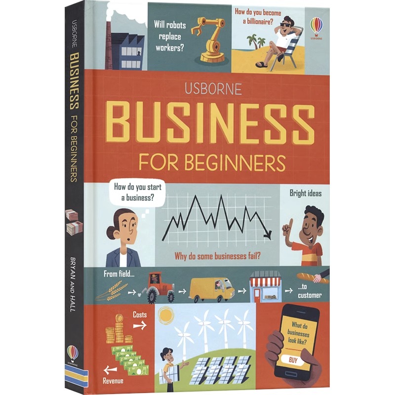 【自营】Usborne Business Economics Money for Beginners 尤斯伯恩 读懂金融/经济/商业 英语百科 儿童科普读物 英文原版进口