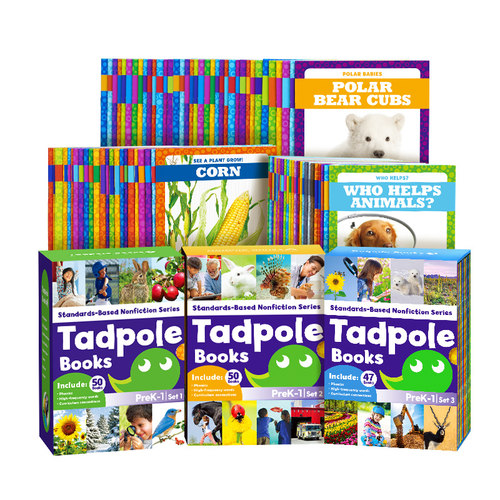 【自营】全147册 美国Jump百科阅读 Tadpole Books 蝌蚪系列123级 点读版JUMP百科分级 儿童启蒙英语分级读物 0-3岁零基础绘本 - 图3
