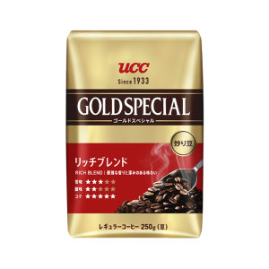 【自营】UCC悠诗诗原装金牌goldspecial丰郁咖啡豆250g研磨手冲