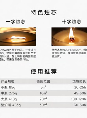 WoodWick白噪音壁炉香薰蜡烛海岸线闺蜜结婚生日礼送女友高级礼物