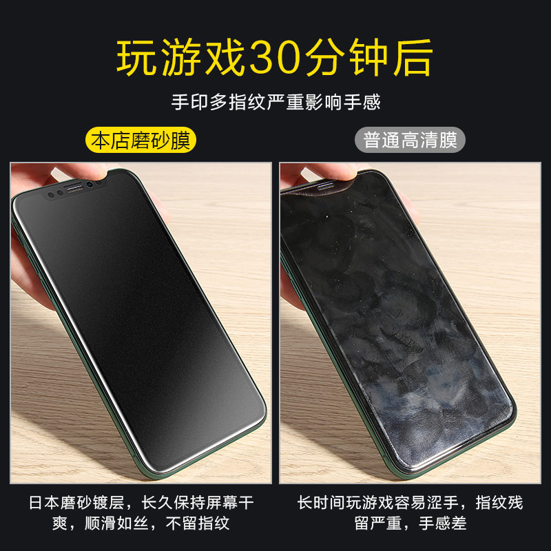 红米Note11钢化膜Note9/10全屏小米9A覆盖K50/Pro手机K40膜K30磨砂5G高s清米10x玻璃Note8保护Mi 7贴摸TPro+ - 图1