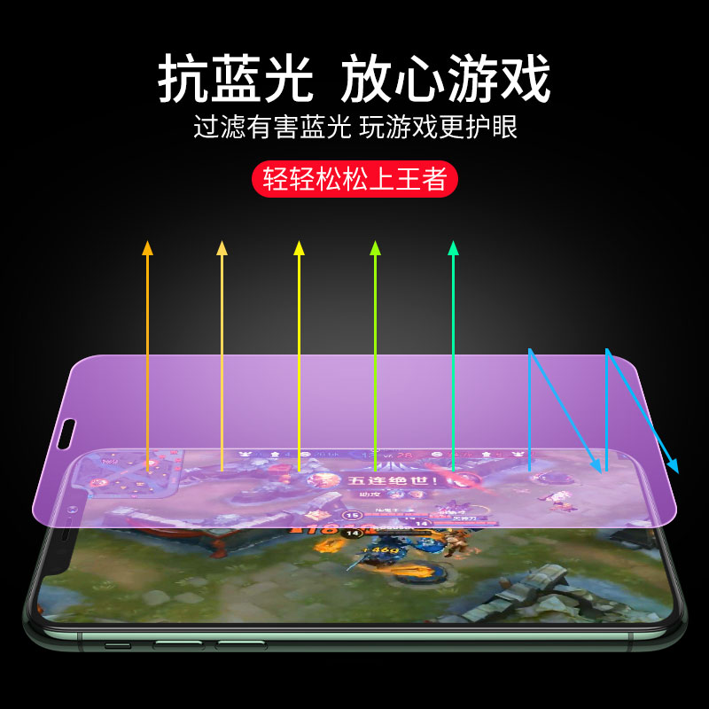 红米Note11钢化膜Note9/10全屏小米9A覆盖K50/Pro手机K40膜K30磨砂5G高s清米10x玻璃Note8保护Mi 7贴摸TPro+ - 图2