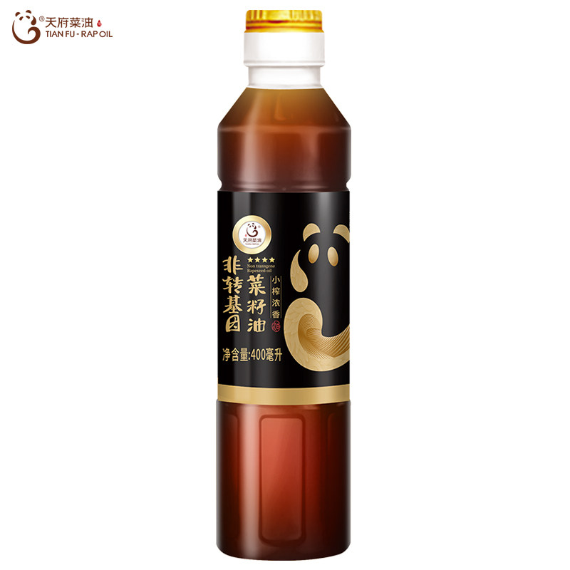 天府菜油小榨浓香纯菜籽油400ml国企正品非转基因小瓶菜油食用油,淘宝优惠券,粉丝福利购,淘宝优惠卷