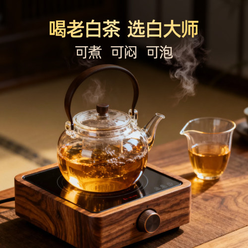 【限购2盒】白大师高山福鼎白茶贡眉金砖2020年老白茶叶品鉴装20g - 图3