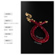 Ruohua Jewelry Wanyue Pigeon Blood Ruby Bracelet Women's 18K Gold Colorful Bracelet Red Rope Bracelet Chain Gift