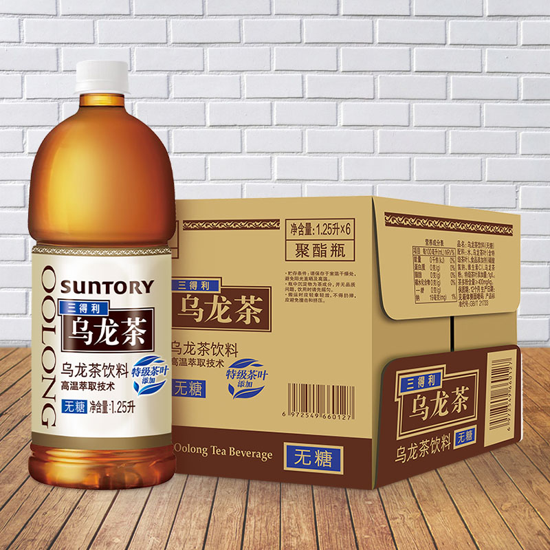 SUNTORY/三得利乌龙茶无糖茶饮料0糖0脂饮料1.25L*6大瓶装整箱-图2