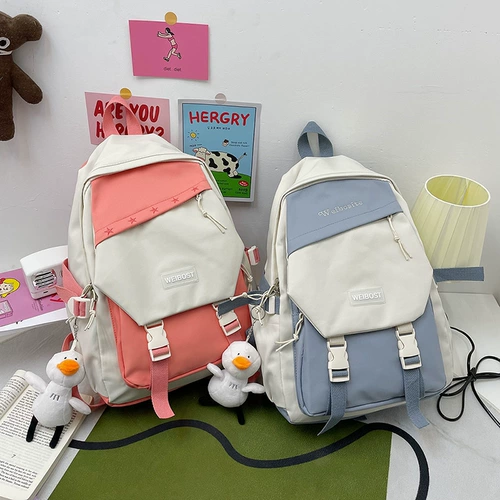 Модная японская вместительная и большая сумка, школьный рюкзак для отдыха для путешествий, в западном стиле, ткань оксфорд