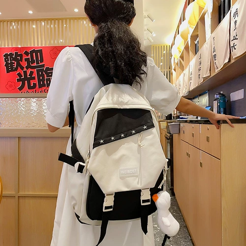 Модная японская вместительная и большая сумка, школьный рюкзак для отдыха для путешествий, в западном стиле, ткань оксфорд