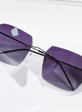 无框偏光变色近视太阳镜男司机开车驾驶有度数墨镜日夜两用夜视镜