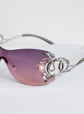 一体太阳镜女士时尚优雅