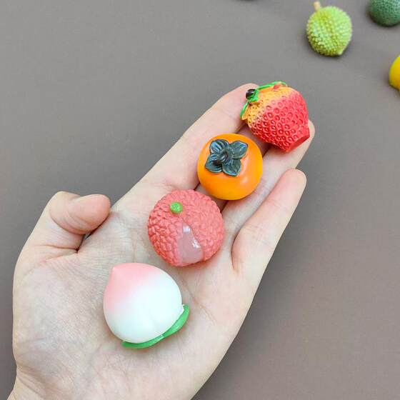 Mini Simulated Fruit Hole Children's Small Lottery Blind Box Toy Miniature Watermelon Model Children's Gift