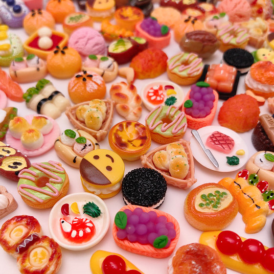 Mini supermarket food toy small bottle pastry cake model