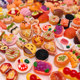 Mini supermarket food toy small bottle pastry cake model