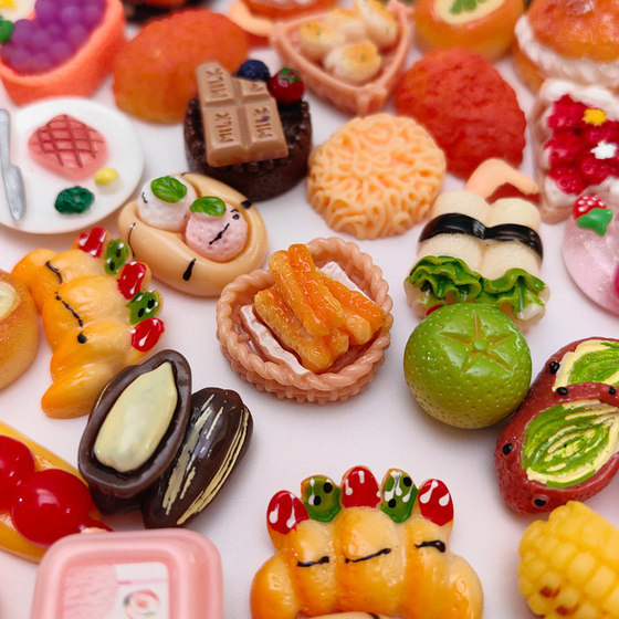 Mini supermarket food toy small bottle pastry cake model