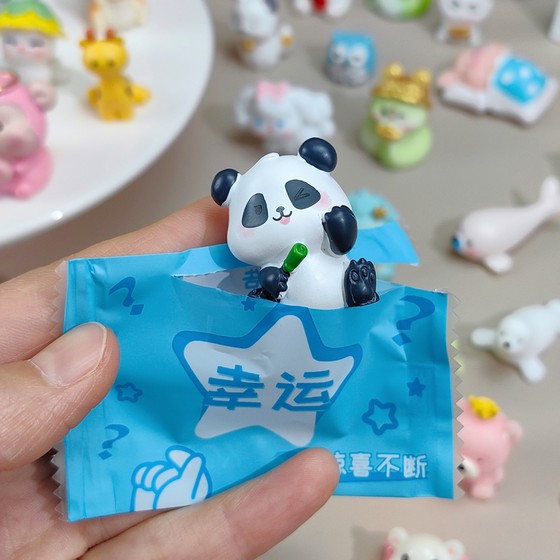New version of animal blind bag student reward gift mini tiger rabbit model kindergarten class sharing small gift