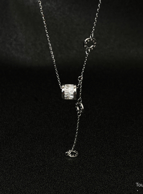 纯银小蛮腰流苏项链轻奢锁骨链女