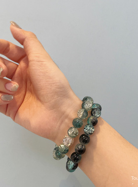 渐变琉璃珠国风新中式原创手链