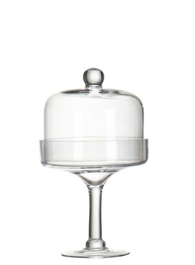 欧式玻璃罩玻璃装饰品摆件设玻璃工艺品软装饰品高脚蛋糕盘