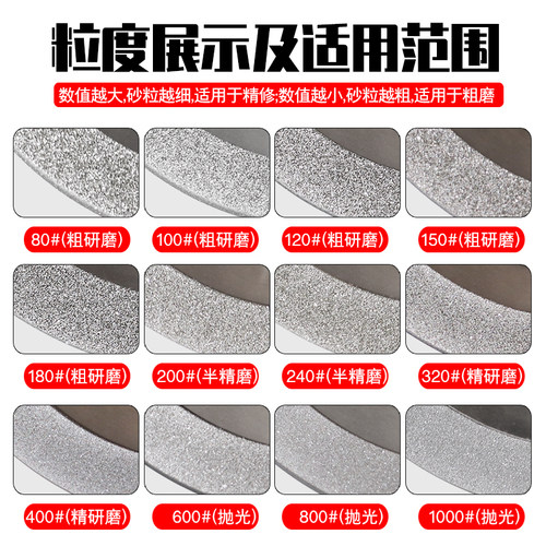 电镀碗型金刚石砂轮磨钨钢钻头铣刀钻石合金砂轮片碗形磨刀机砂轮 - 图3