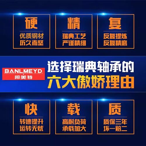 瑞典BMD进口不锈钢轴承S16009 S16010 S16024/P4 - 图2