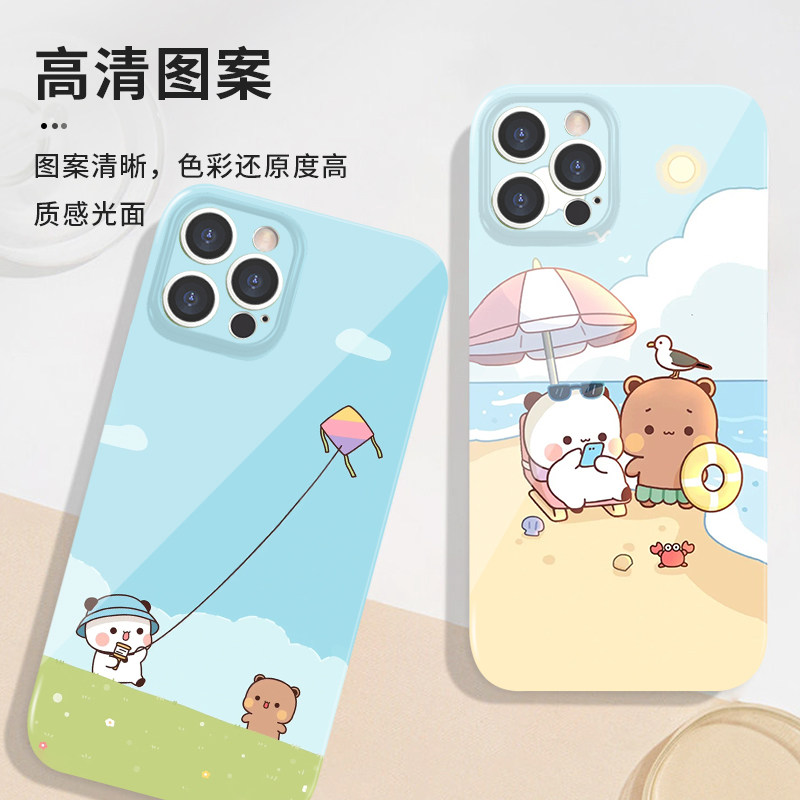 一二布布手机壳华为mate50pro荣耀90情侣p60p50可爱p40一二和布布nova11小熊猫10一对80适用9任意机型70卡通8