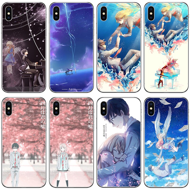 四月是你的谎言手机壳适用苹果11小米8 10vivo宫园薰p40mate30pro荣耀v10 9x nova6/vivox27 y93 z5x r17plus