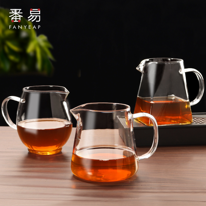 V玻璃茶漏/茶叶过滤器泡茶滤茶器茶漏器公道杯茶滤网功夫茶具配件-图2