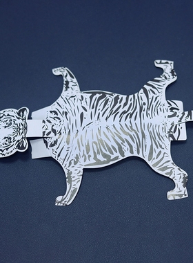 纸扎老虎烧纸白虎纸立体老虎立体纸扎老虎装饰品